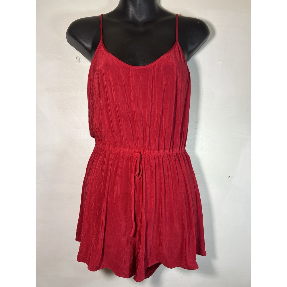 Rare/uncommon-90s Y2K Victorias Secret Gold Label Lingerie Red Romper Teddy Sexy